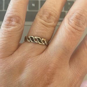 Sterling silver ring with opal